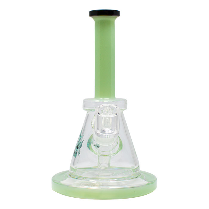 The Wild Series 7 Inches Green Dab Rig by Maple Glass