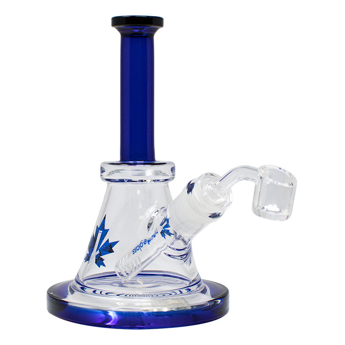 The Wild Series 7 Inches Blue Dab Rig by Maple Glass