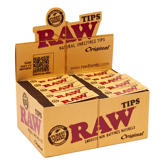 Raw Natural Unrefined Tips Original 50 Per Box