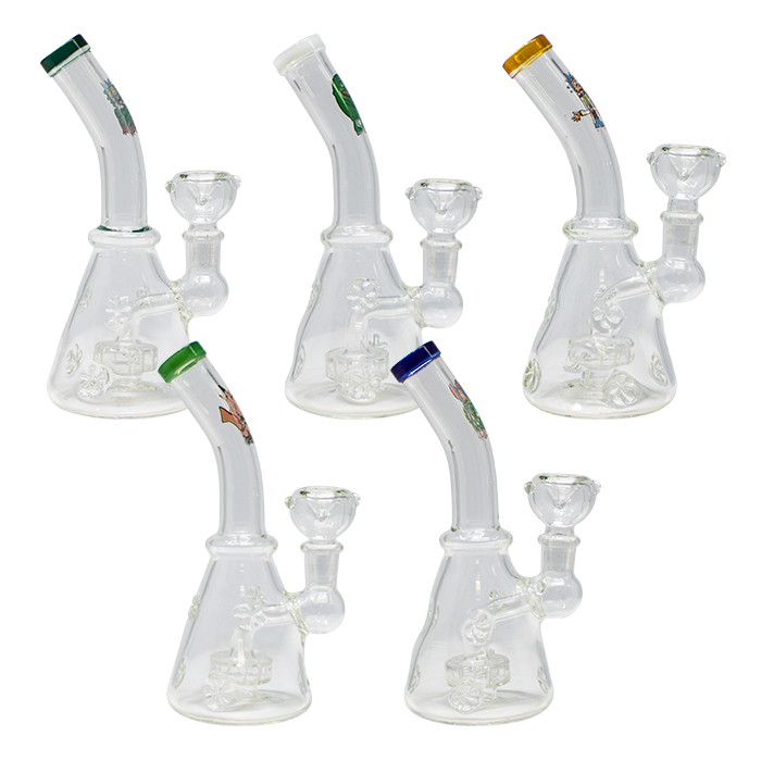 Assorted Cartoon Character 7 Inches Glass Bong
