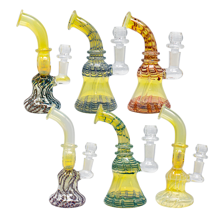 Assorted Marble Effect Color Changing 7.5 Inches Glass Bong