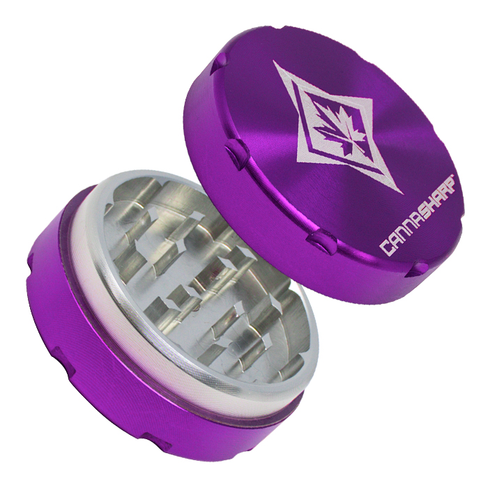 Purple Cannasharp Aerospace Two Stage Grinder