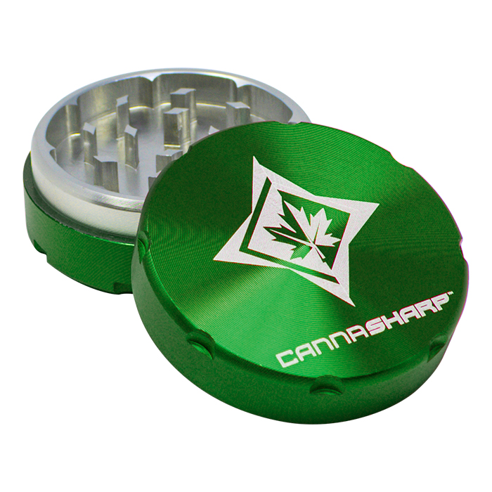 Green Cannasharp Aerospace Two Stage Grinder