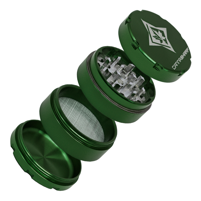 Lake Green Cannasharp Aerospace Four Stage Grinder