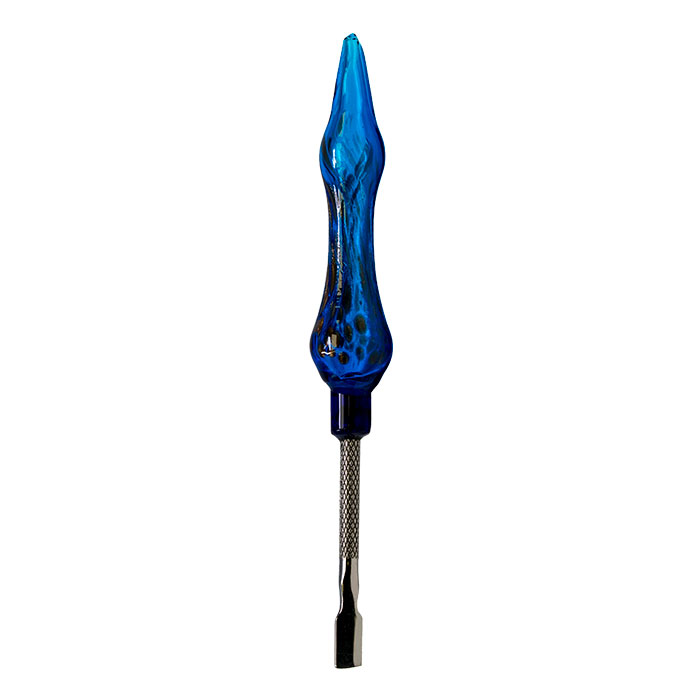 Sky Blue 6 Inches Dabbing Stick With Flat Scooper