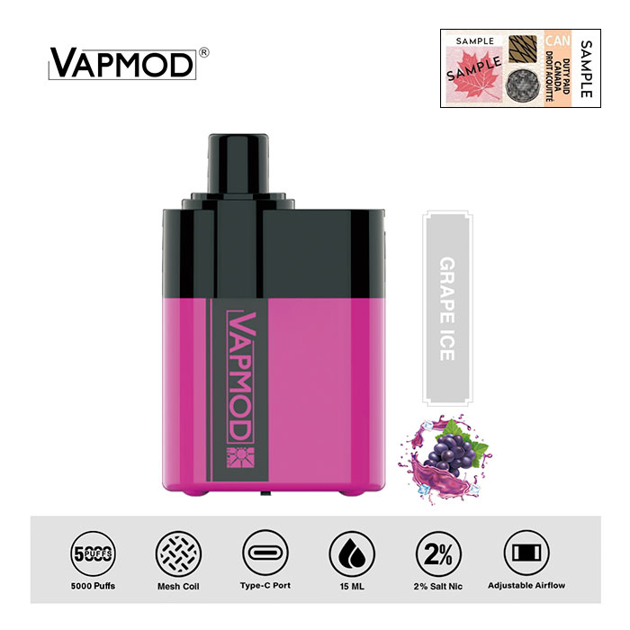 (Stamped) Allspark Grape Ice 5000 Puffs Disposable Vape Ct 10