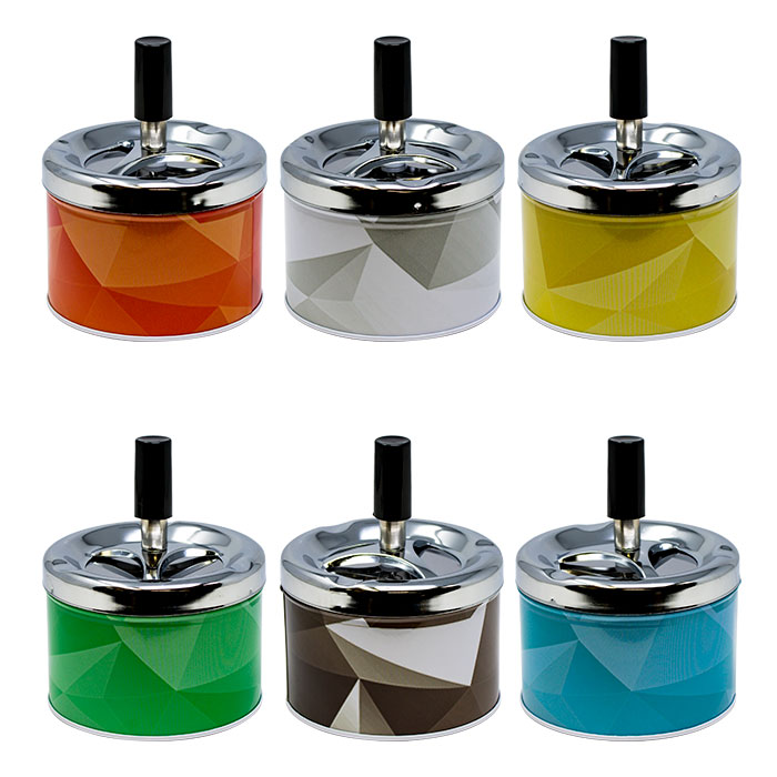 Blink Spin Solid Colors Ashtray Display of 6