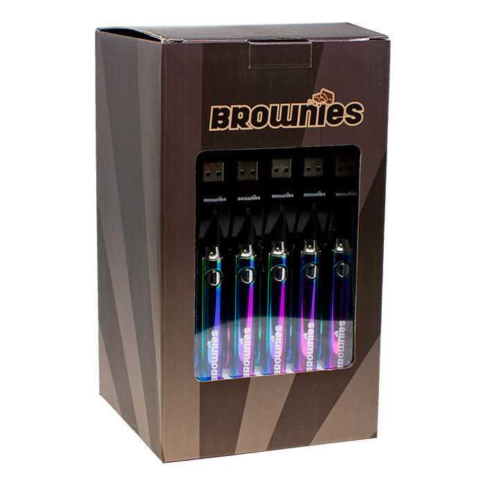 510 Rainbow Brownies Twist 900mAh Batteries Display of 30