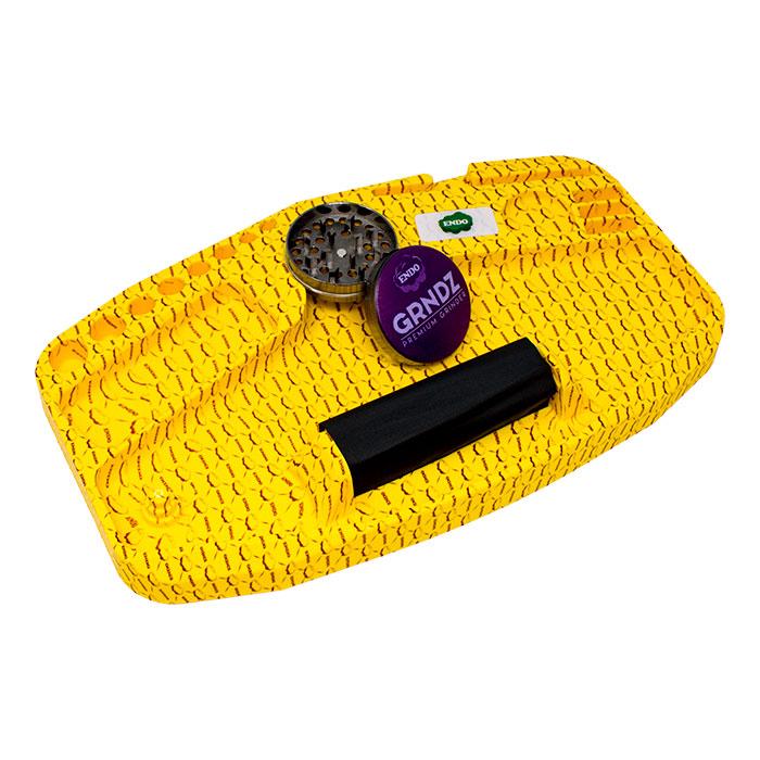 Endo Yellow and Purple Premium Multifunction Rolling Tray