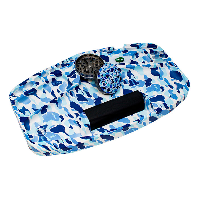 Endo Blue Camo Premium Multifunction Rolling Tray