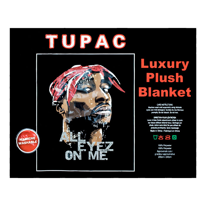 Tupac All Eyez On Me Queen Size Plush Blanket