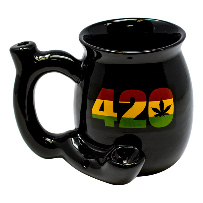 Rasta 420 Ceramic Mug Pipe