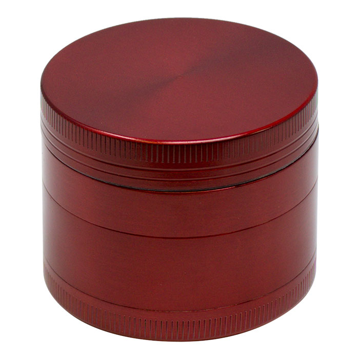 Red Aluminium Four Stage 55mm Grinder