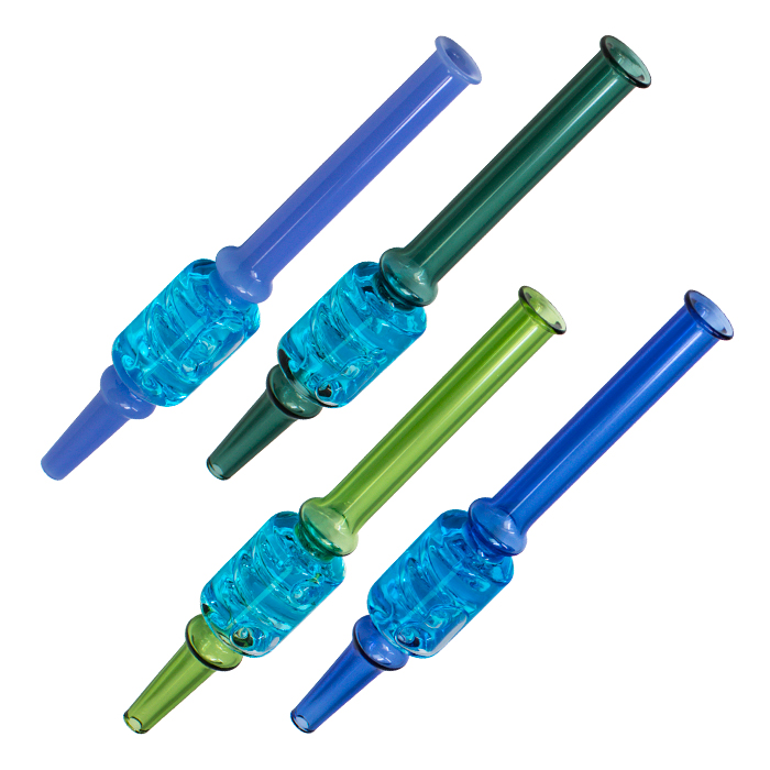Blue Freezable Nectar Collector With Inbuilt Glycerin Coil