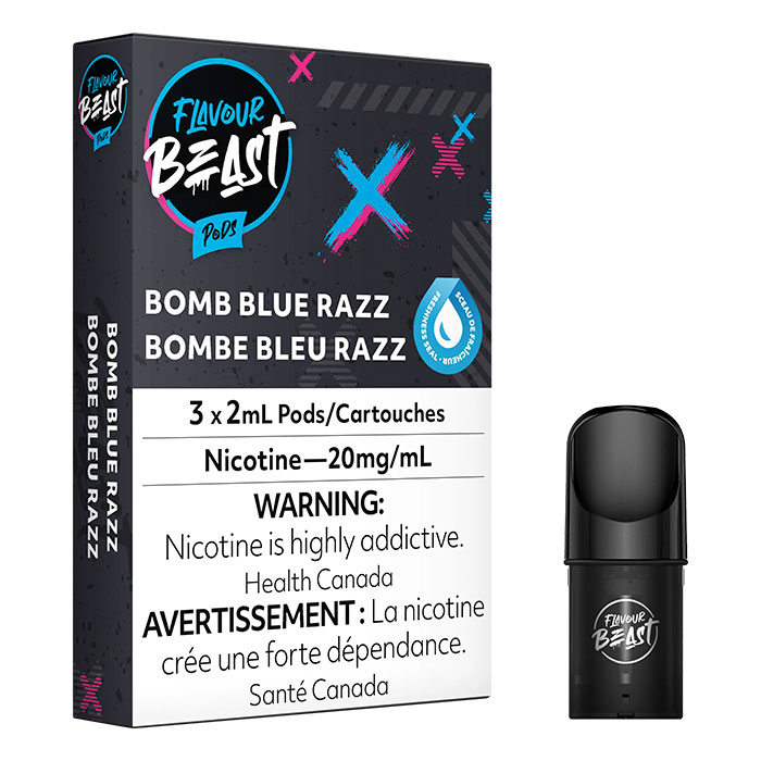 (Stamped) Bomb Blue Razz Flavour Beast Pods Ct 5