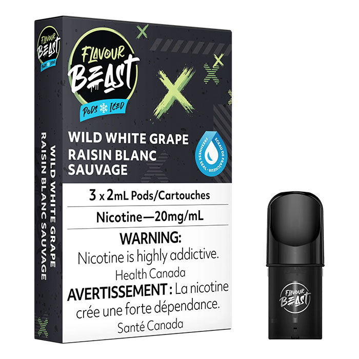 (Stamped) Wild White Grape Flavour Beast Pods Ct 5
