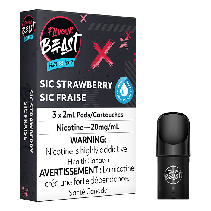 (Stamped) SIC Strawberry Flavour Beast Pods Ct 5