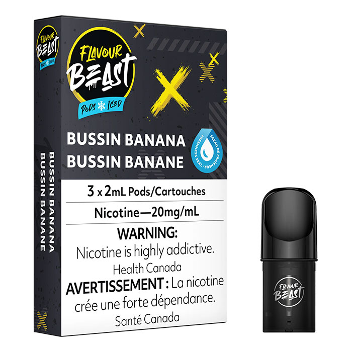 (Stamped) Bussin Banana Flavour Beast Pods Ct 5