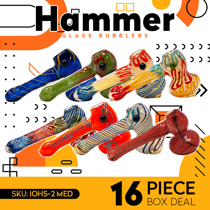 Colored Insideout Medium Glass Hammer Deal of 16
