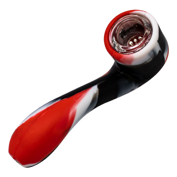 Red 4 Inches Silicone Pipe