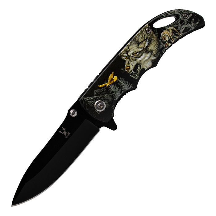 Black Wolf Pocket Knife