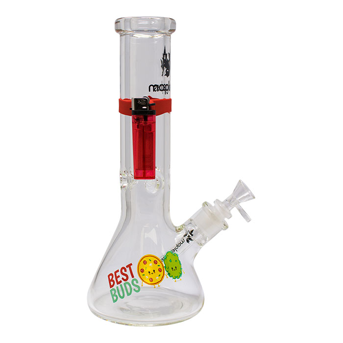 Best Buds Jester Series 12 Inches Glass Bong With Magnetic Band By Maple Glass
