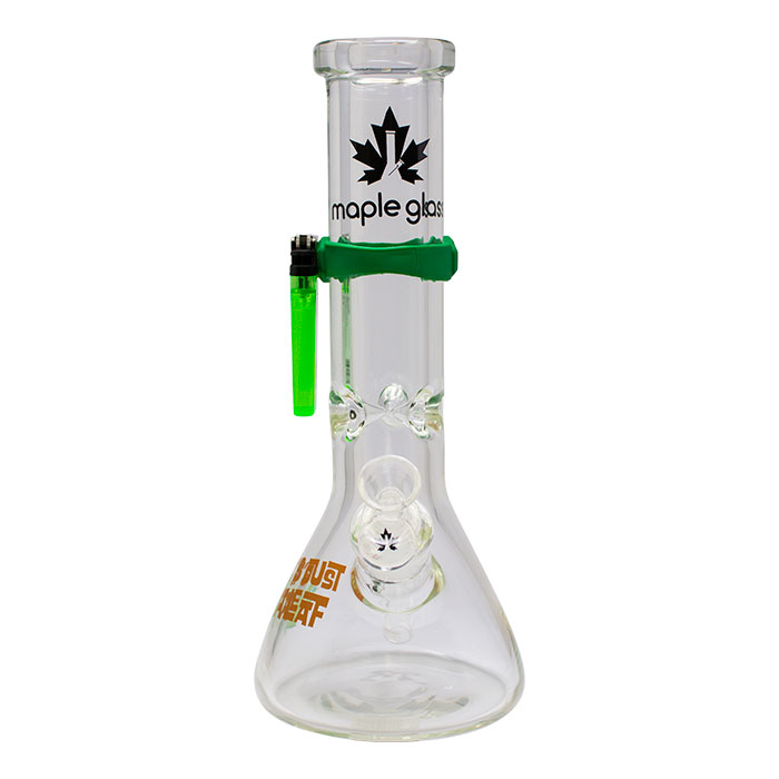 Its Just A Leaf Jester Series 12 Inches Glass Bong With Magnetic Band By Maple Glass