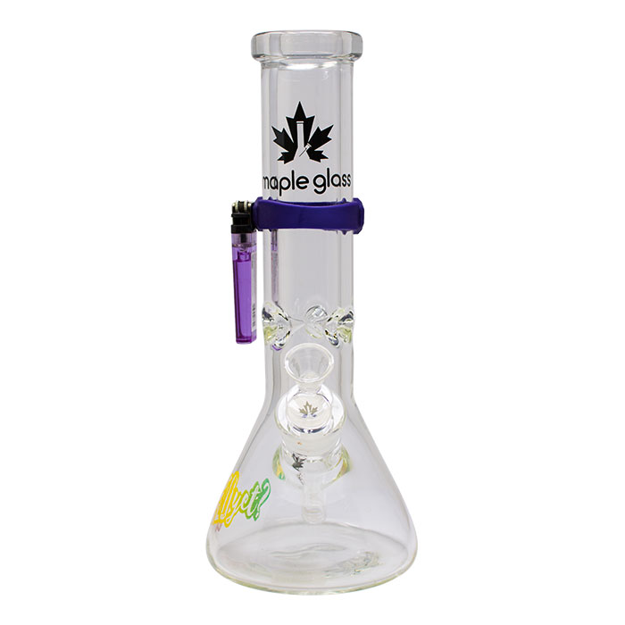 Is It 420 Yet Jester Series 12 Inches Glass Bong With Magnetic Band By Maple Glass