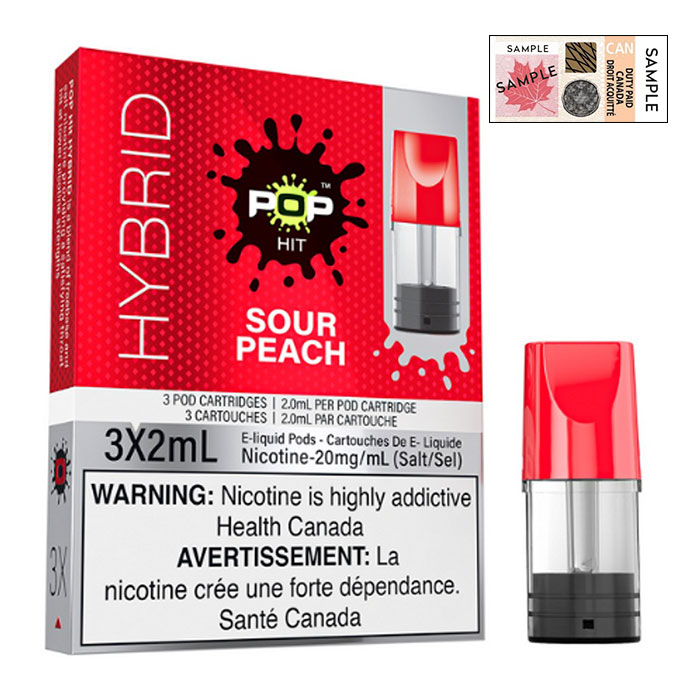 (Stamped) Sour Peach Pop Hybrid Pod Ct 5