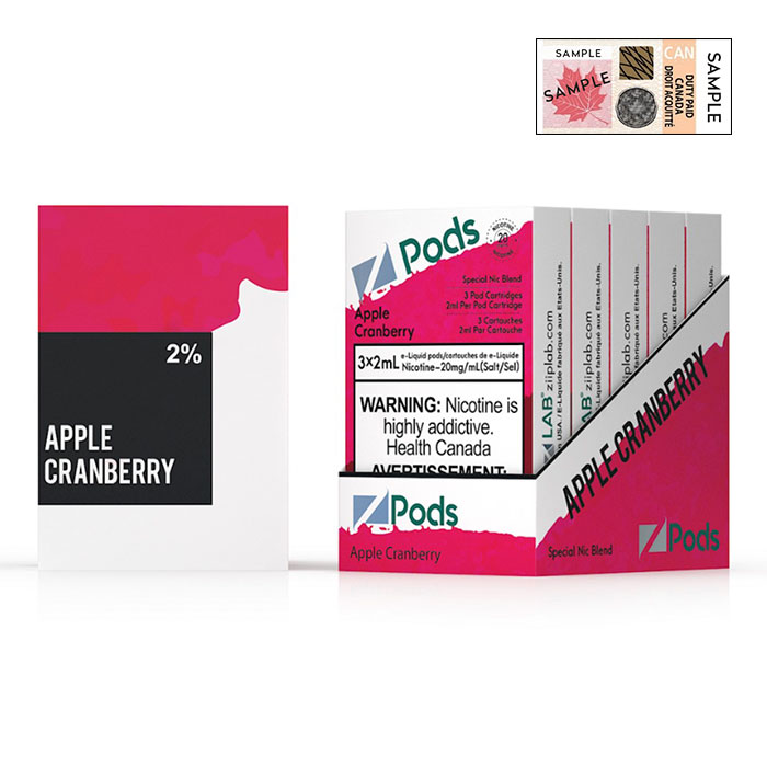 (Stamped) Z Pods Apple Cranberry Special Edition Ct 5