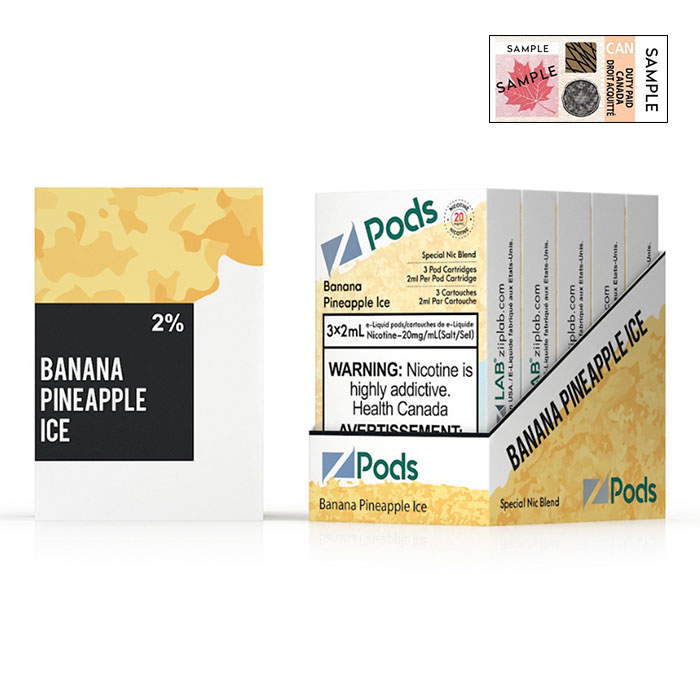 (Stamped) Z Pods Banana Pineapple Ice Special Edition Ct 5