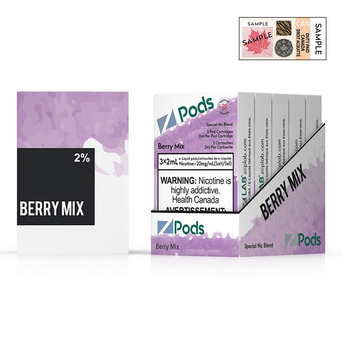 (Stamped) Z Pods Berry Mix Special Edition Ct 5