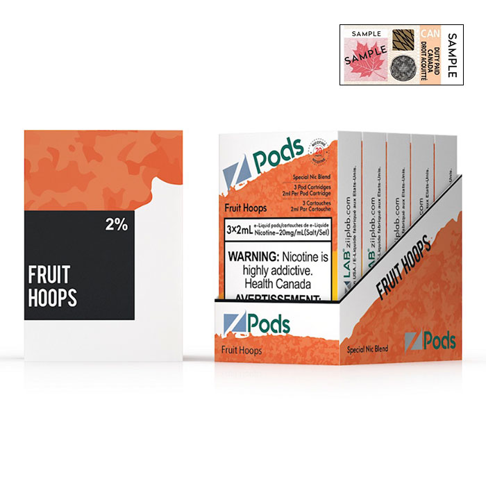 (Stamped) Z Pods Fruit Hoops Special Edition Ct 5