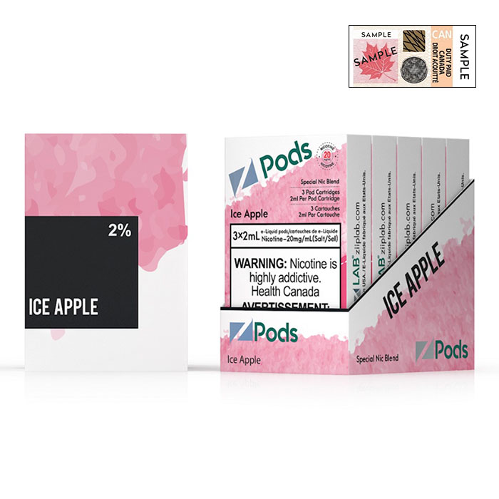 (Stamped) Z Pods Ice Apple Special Edition Ct 5
