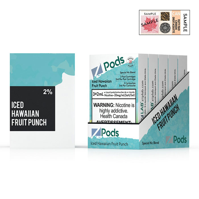 (Stamped) Z Pods Iced Hawaiin Fruit Punch Special Edition Ct 5