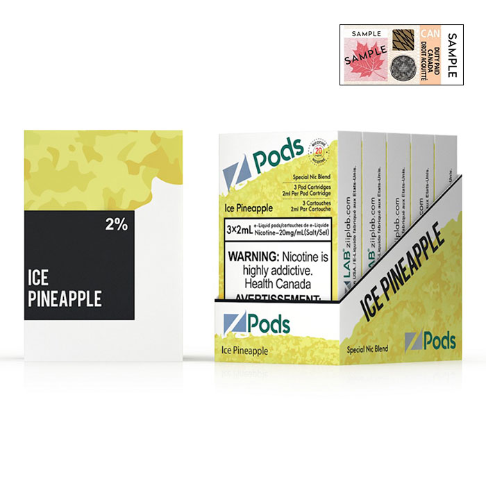 (Stamped) Z Pods Ice Pineapple Special Edition Ct 5