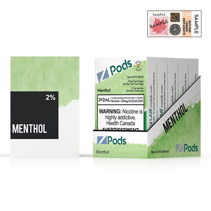 (Stamped) Z Pods Menthol Special Edition Ct 5