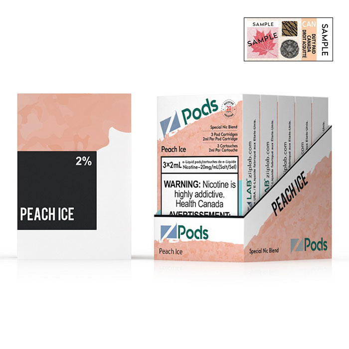 (Stamped) Z Pods Peach Ice Special Edition Ct 5