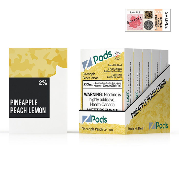 (Stamped) Z Pods Pineapple Peach Lemon Special Edition Ct 5