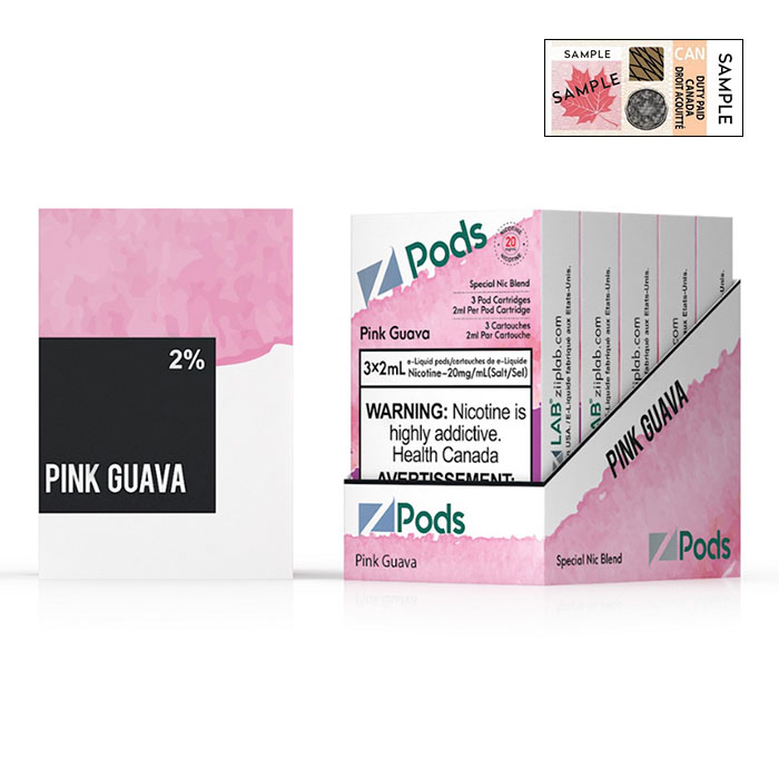 (Stamped) Z Pods Pink Guava Special Edition Ct 5