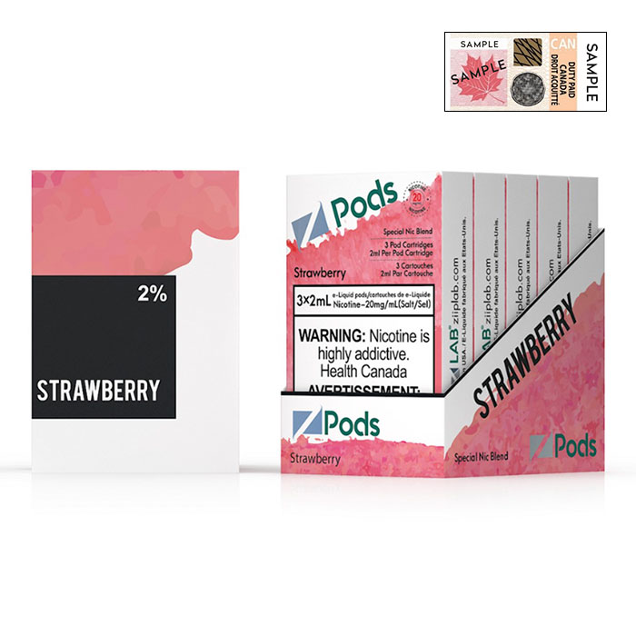 (Stamped) Z Pods Strawberry Special Edition Ct 5