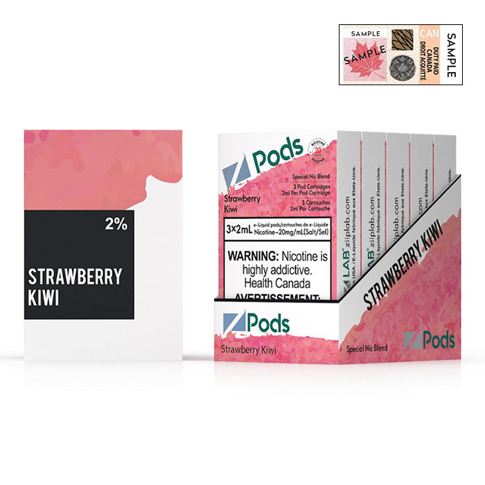 (Stamped) Z Pods Strawberry Kiwi Special Edition Ct 5