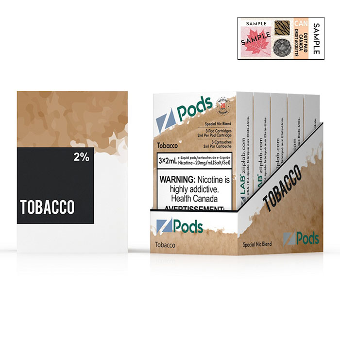 (Stamped) Z Pods Tobacco Special Edition Ct 5- B.C/Q.C Compliance
