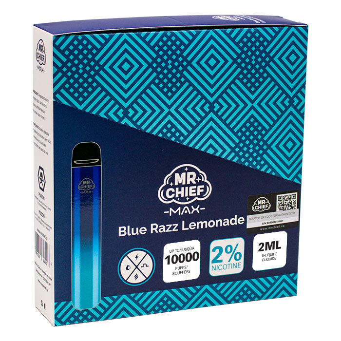 MR Chief Max Blue Razz Lemonade 5000 Puffs Disposable Vape Ct-5