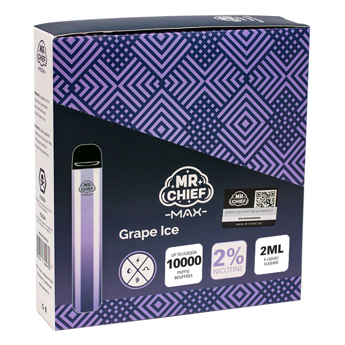 MR Chief Max Grape Ice 5000 Puffs Disposable Vape Ct-5