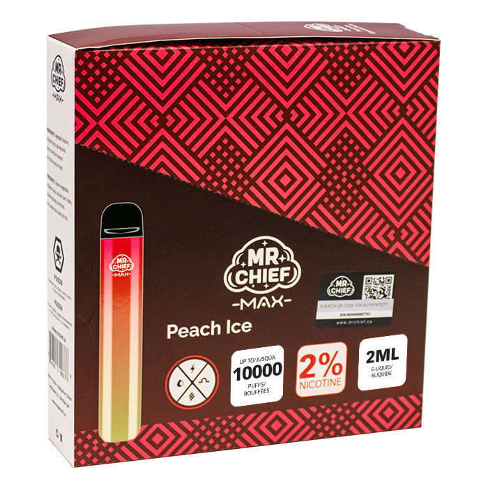 MR Chief Max Peach Ice 5000 Puffs Disposable Vape Ct-5