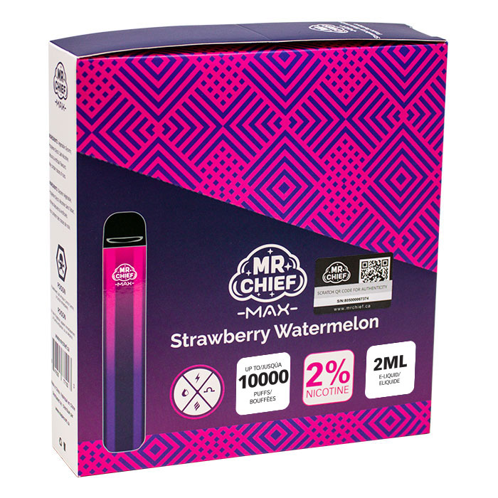 MR Chief Max Strawberry Watermelon 5000 Puffs Disposable Vape Ct-5