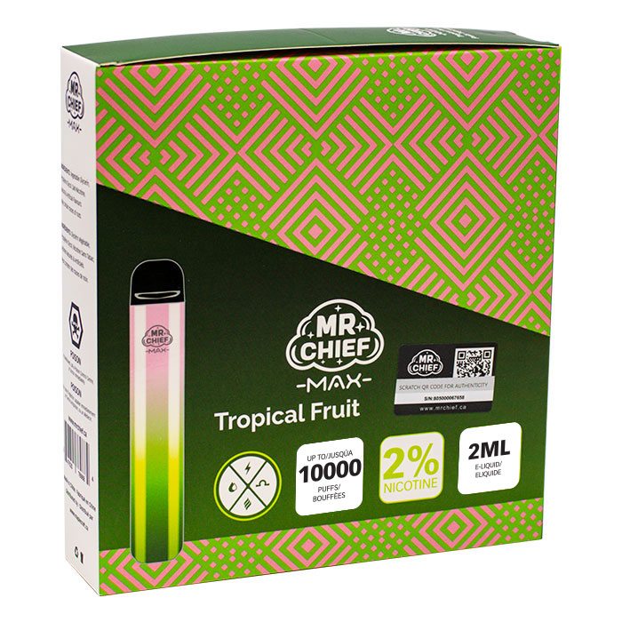 MR Chief Max Tropical Fruit 5000 Puffs Disposable Vape Ct-5