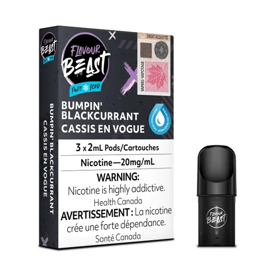 (Stamped) Bumpin' Blackcurrant Iced Flavour Beast Pods Ct 5