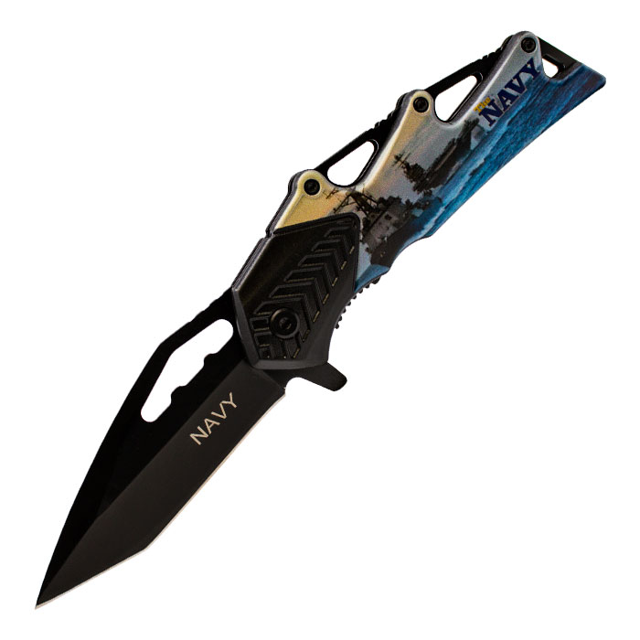 Navy Foldable Pocket Knife